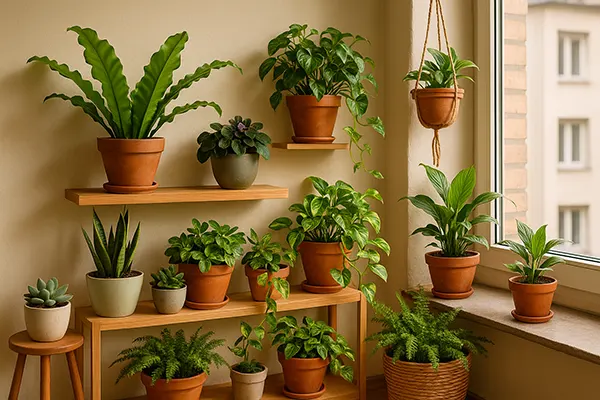 Flat plant arrangement